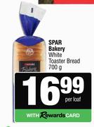Spar Bakery White Toaster Bread-700g