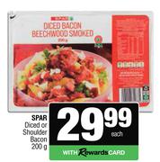 Spar Diced Or Shoulder Bacon-200g