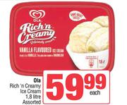 Ola Rich n Creamy Ice Cream Assorted-1.8L