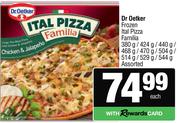 Dr Oetker Frozen Ital Pizza Familia Assorted-380g/424g/440g/468g/470g/504g/514g/529g/544g