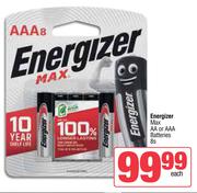Energizer Max AA Or AAA Batteries-8s
