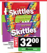 Skittles Coated Candies Assorted-For 3 x 38g