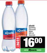 Aquelle Sparkling Flavoured Water Assorted-For 2 x 500ml