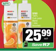 Spar 100% Fruit Juice Blend Assorted-1L