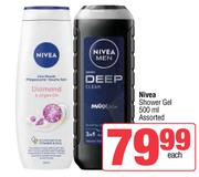 Nivea Shower Gel Assorted-500ml