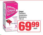 Calpol Paediatric Suspension Strawberry-100ml