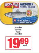 Lucky Star Sardines Assorted-120g