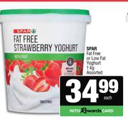 Spar Fat Free Or Low Fat Yoghurt Assorted-1kg Each