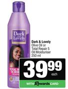 Dark & Lovely Olive Oil Or Total Repair 5 Oil Moisturiser-250ml Each