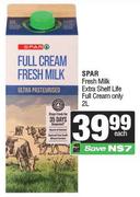 Spar Fresh Milk Extra Shelf Life Full Cream Only-2L