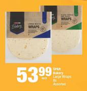 Spar Bakery Large Wraps Assorted-8s