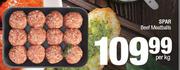 Spar Beef Meat Balls-Per Kg