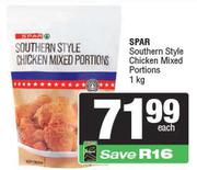 Spar Southern Style Chicken Mixed Portions-1Kg