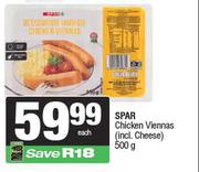 Spar Chicken Viennas-500g