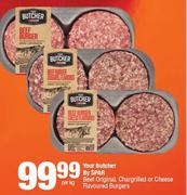 Your Butcher By Spar Beef Original,Chargrilled Or Cheese Flavoured Burgers-Per Kg