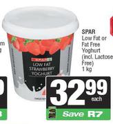 Spar Low Fat Or Fat Free Yoghurt-1Kg