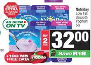 Nutriday Low Fat Smooth Yoghurt-For 2 x 6's