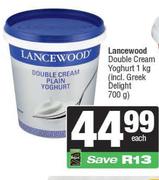 Lancewood Double Cream Yoghurt-1Kg