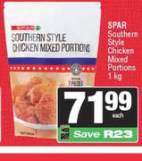 Spar Southern Style Chicken Mixed Portions-1Kg