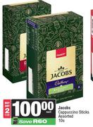 Jacobs Cappuccino Sticks Assorted-For 2 x 10s