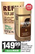 Nescafe Gold Coffee Jar 200g Or Refill Pouch 220g