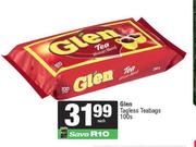 Glen Te Tagless Teabags-100s