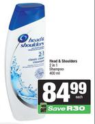 Head & Shoulders 2 In 1 Shampoo-400ml