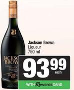 Jackson Brown Liqueur-750ml