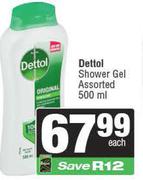 Dettol Shower Gel Assorted-500ml
