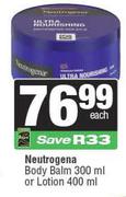 Neutrogena Body Balm 300ml Or Lotion 400ml