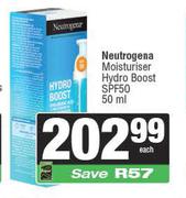 Neutrogena Moisturiser Hydro Boost SPF50-50ml