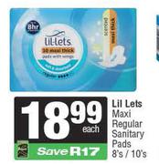 Lil Lets Maxi Regular Sanitary Pads-8s/10s