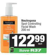 Neutrogena Spot Controlling Facial Wash-200ml