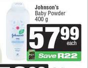 Johnson's Baby Powder-400g