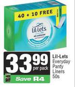 Lil Lets Everyday Pantyliners-50s