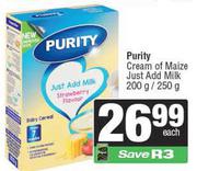 Purity Cream Of Maize Just Add Milk-200g/250g