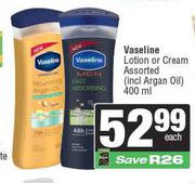 Vaseline Lotion Or Cream-400ml