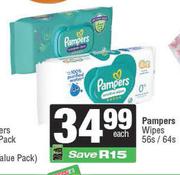 Pampers Wipes-56s/64s