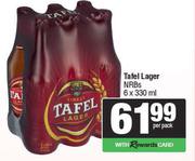 Tafel Lager NRBs-6 x 330ml Per Pack