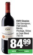 KWV Classic Cab Sauvignon,Petit Verdot,Merlot,Pinotage,Shiraz Or Cape Blend-750ml