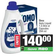 Omo Auto Liquid 1.5L Or Capsules 294ml-For 2