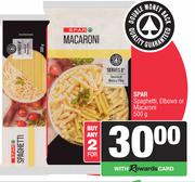 Spar Spaghetti, Elbows Or Macaroni-For 2 x 500g