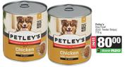 Petley's Dog Food-For 2 x 775g