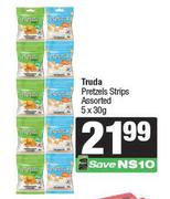 Truda Pretzels Strips Assorted-5 x 30g