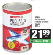 Spar Pilchards in Tomato Or chilli sauce-400g
