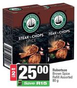 Robertson Brown Spice Refill Assorted-For 2 x 80g