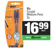 Bic Crystal Medium Pens-2s