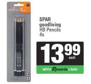 Spar Good Living HB Pencils-4s