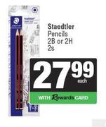 Staedtler Pencils 2B Or 2H-2s