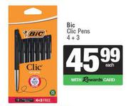 Bic Clic Pens 4 + 3